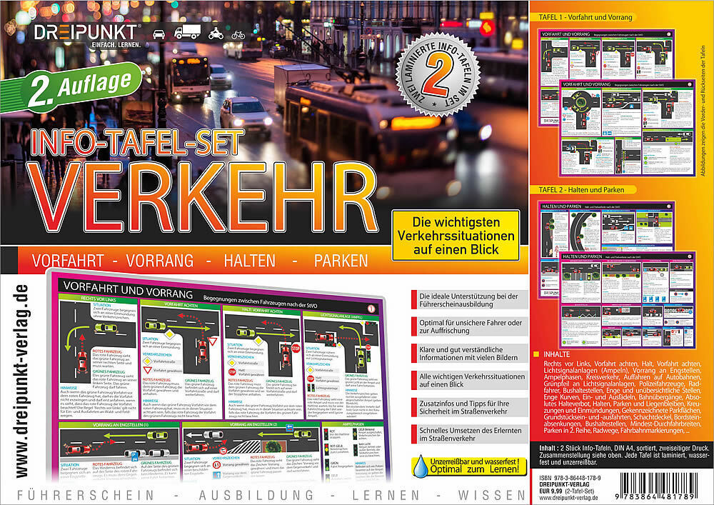 Cover: 9783864481789 | Info-Tafel-Set Verkehr | Michael Schulze | Poster | 4 S. | Deutsch