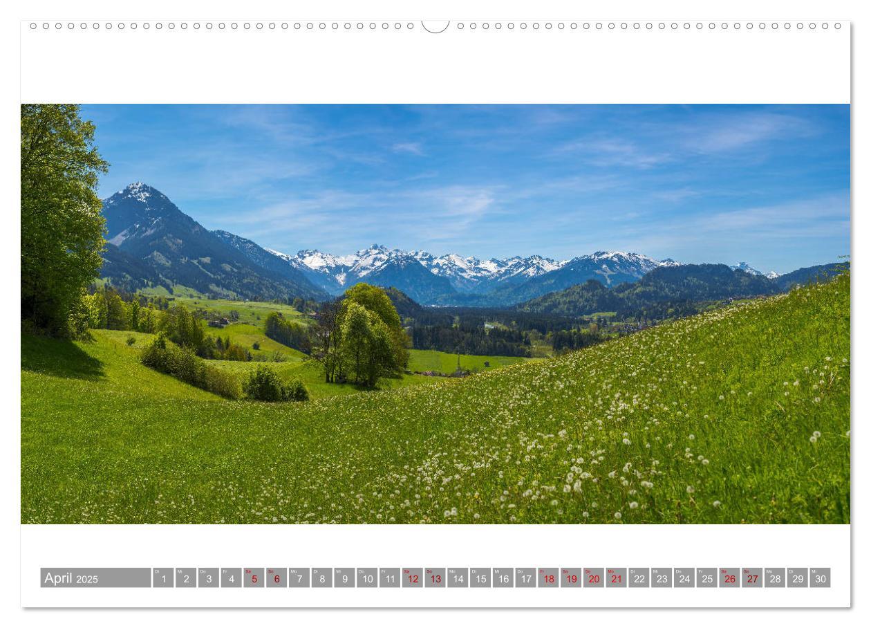 Bild: 9783435358168 | Oberallgäu Panorama (Wandkalender 2025 DIN A2 quer), CALVENDO...