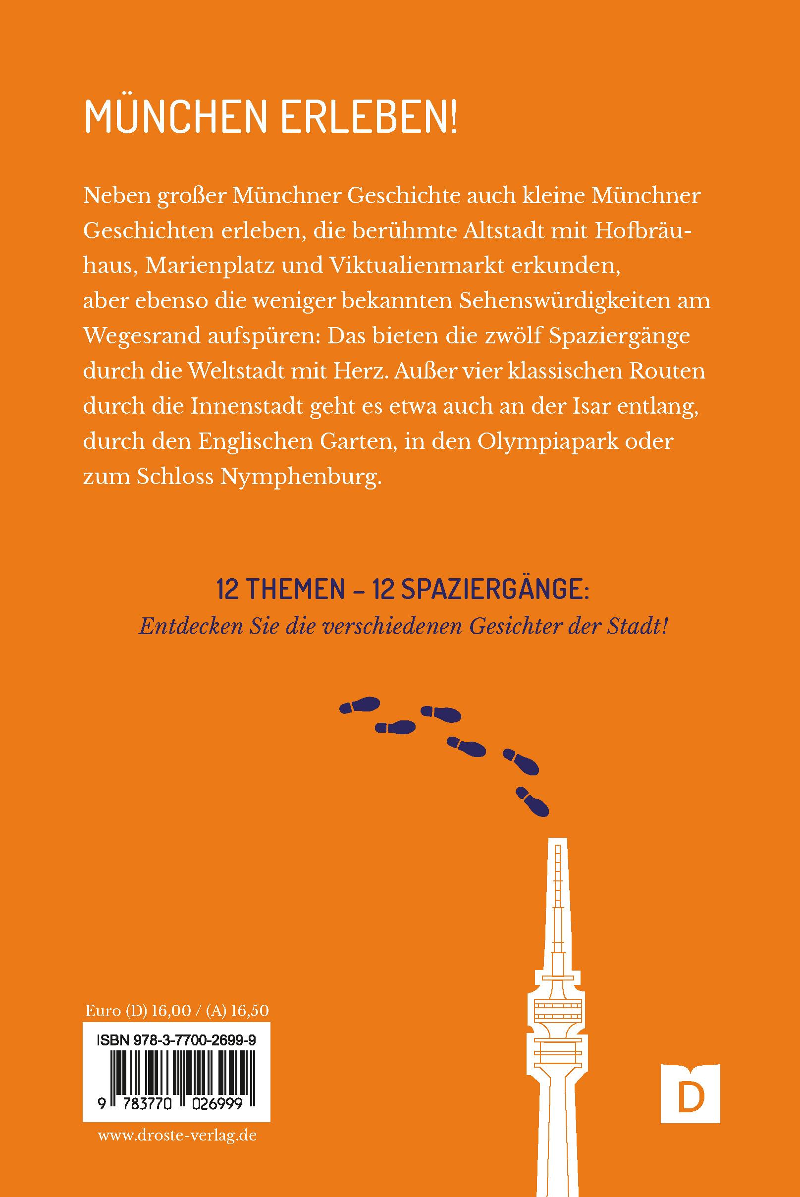 Rückseite: 9783770026999 | Zu Fuß durch München | 12 Spaziergänge | Marko Roeske | Taschenbuch