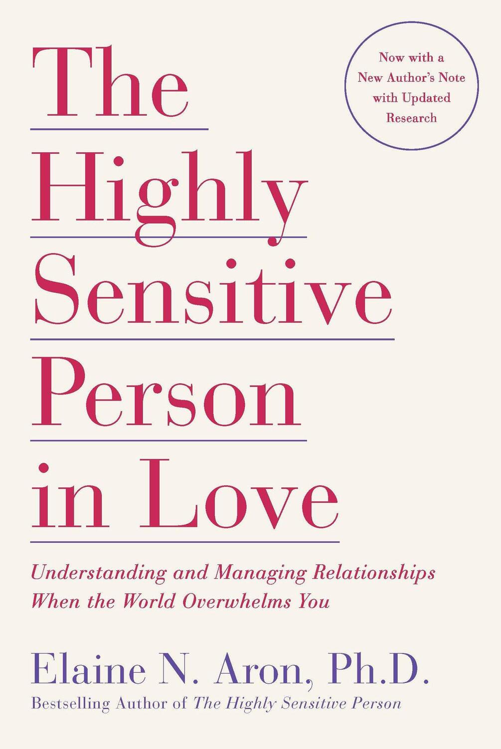 Cover: 9780767903363 | The Highly Sensitive Person in Love | Ph.D. Elaine N. Aron | Buch