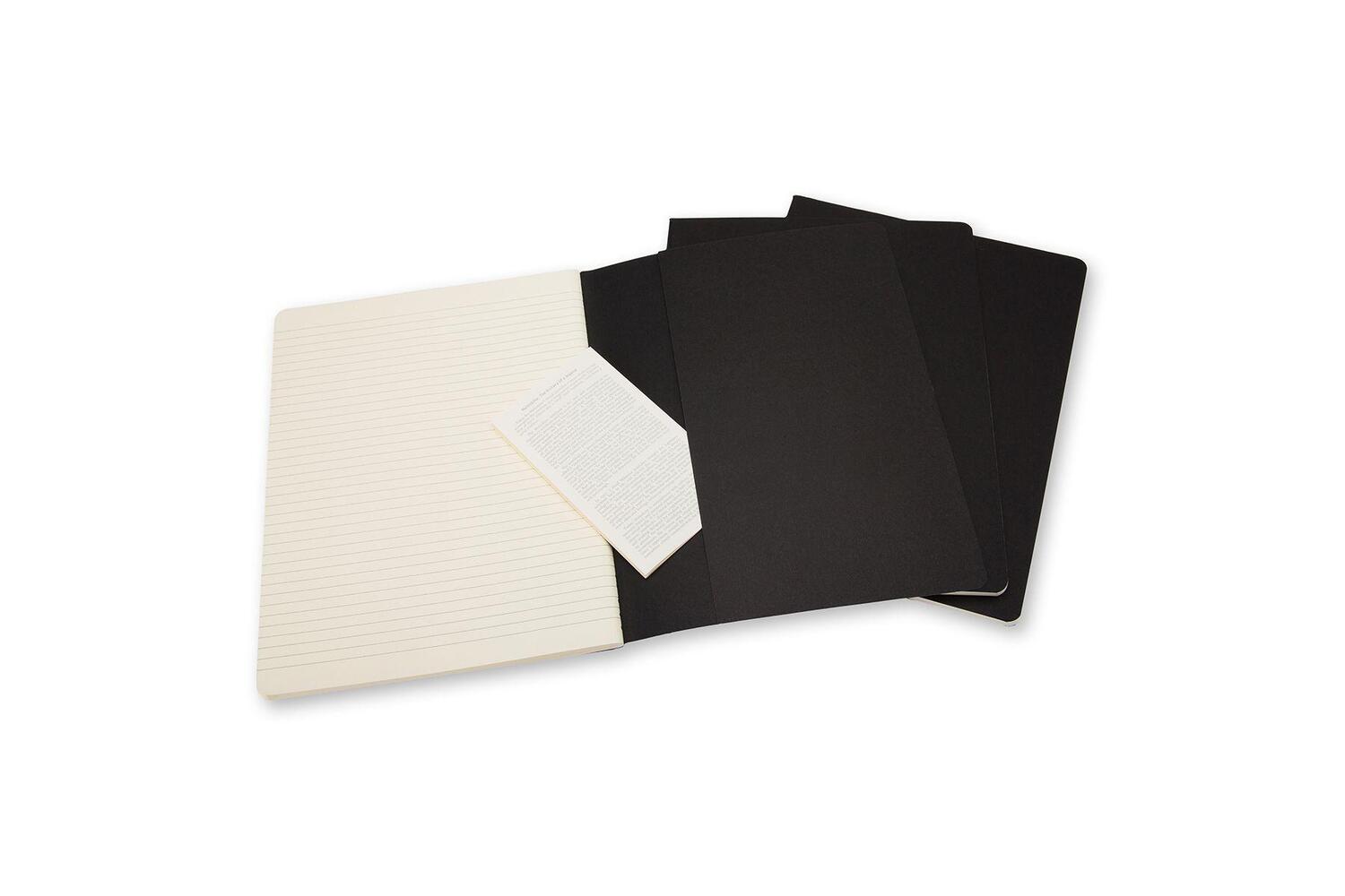 Cover: 9788883705014 | Moleskine Cahier Extra Large liniert schwarz. 3er Pack | Moleskine