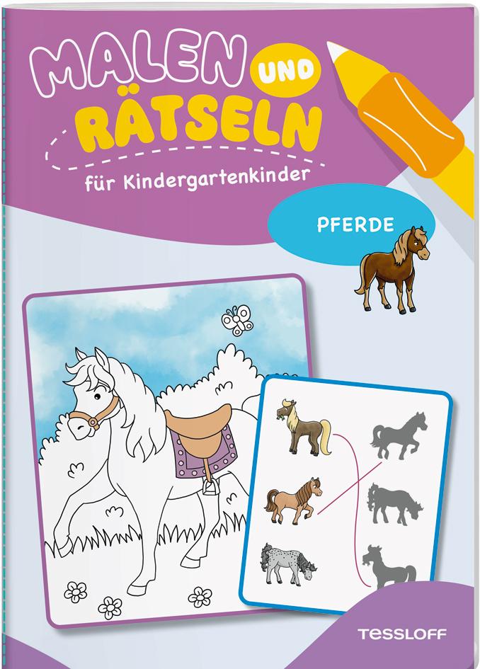 Cover: 9783788647254 | Malen und Rätseln für Kindergartenkinder. Bauernhof | Stefan Lohr