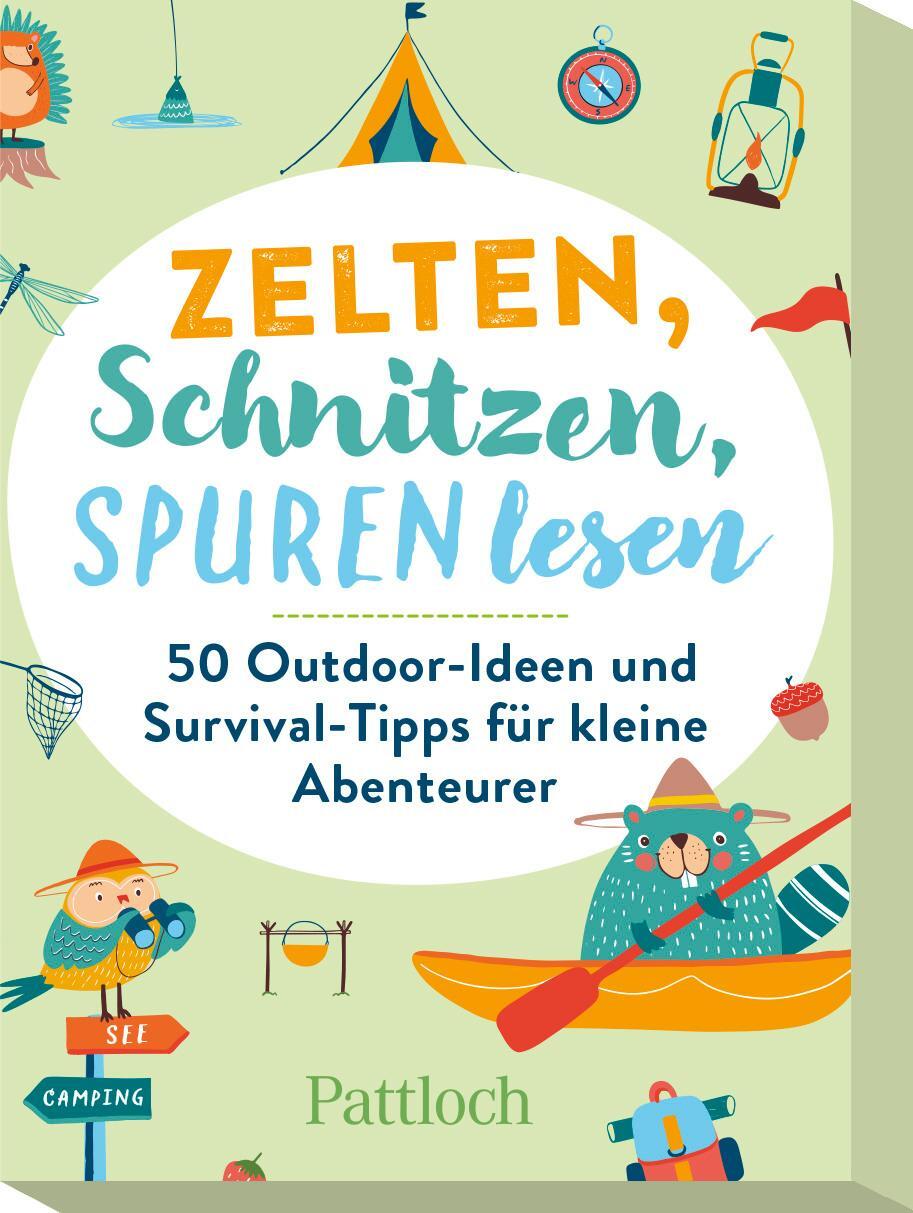 Cover: 4260308345289 | Zelten, Schnitzen, Spuren lesen | Klara Wiesel | Box | Schachtel