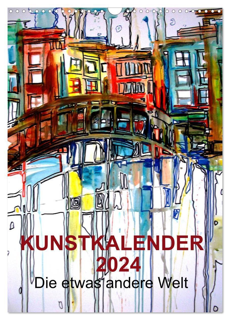 Cover: 9783675475939 | Kunstkalender 2024 "Die etwas andere Welt" (Wandkalender 2024 DIN...