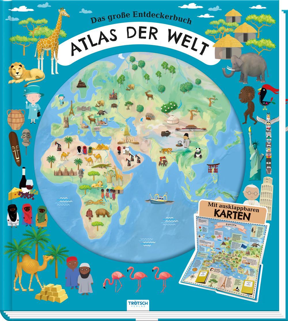 Cover: 9783965526778 | Trötsch Kinderatlas Das große Entdeckerbuch Atlas der Welt | Co.KG