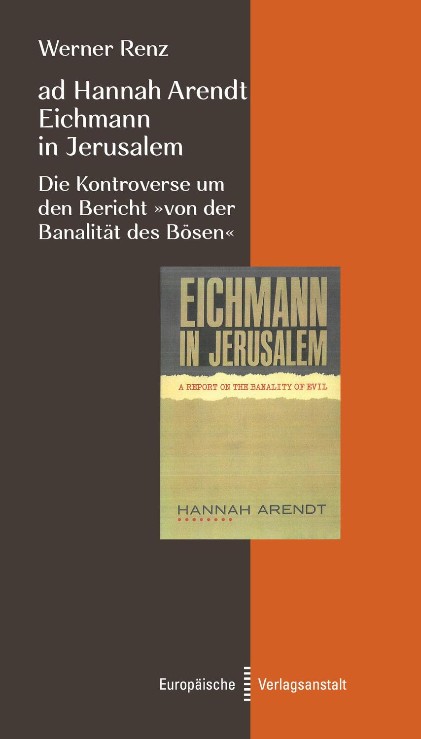 Cover: 9783863931254 | ad Hannah Arendt - Eichmann in Jerusalem | Werner Renz | Taschenbuch