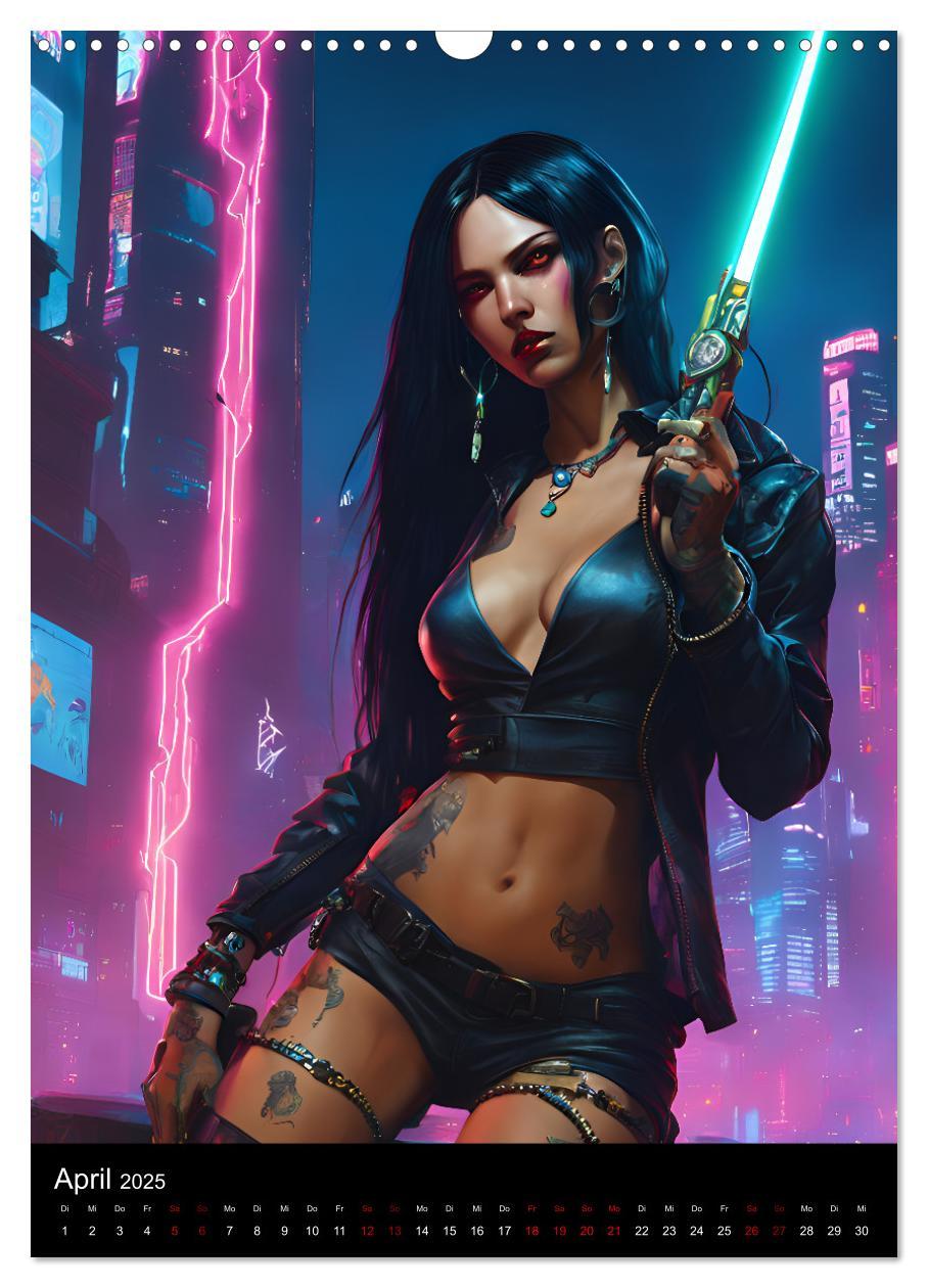 Bild: 9783457217368 | Die Hexen von Cyberpunk City (Wandkalender 2025 DIN A3 hoch),...