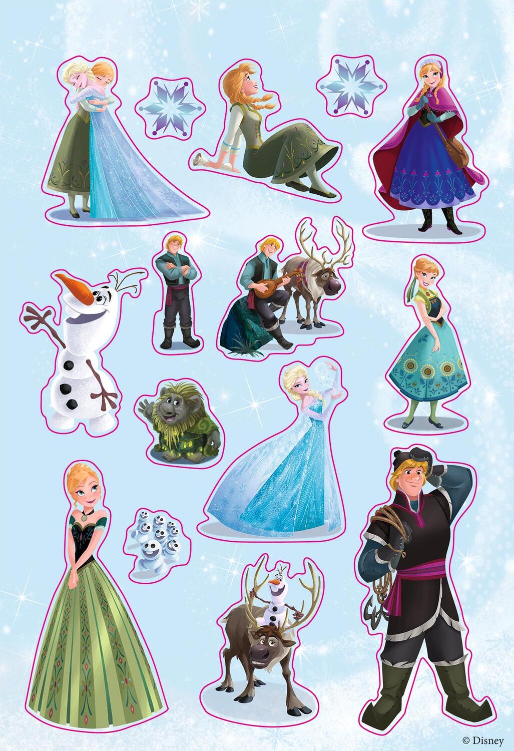Bild: 9783833237454 | Disney Die Eiskönigin: Zauberhafter Sticker- und Malspaß | Taschenbuch