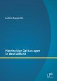 Cover: 9783842889750 | Nachhaltige Geldanlagen in Deutschland | Ludmila Krasowitzki | Buch