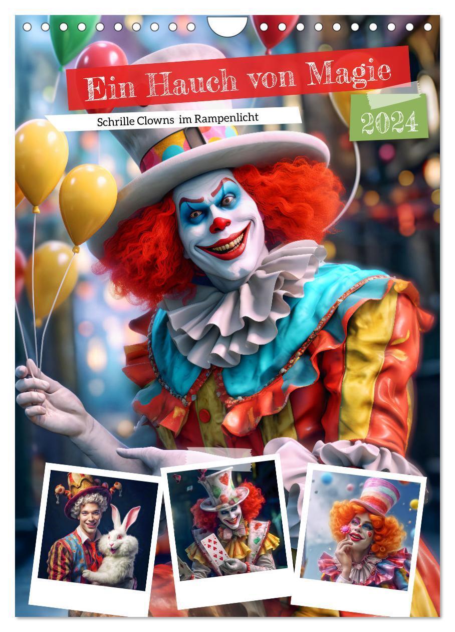 Cover: 9783383656866 | Ein Hauch von Magie - Schrille Clowns im Rampenlicht (Wandkalender...