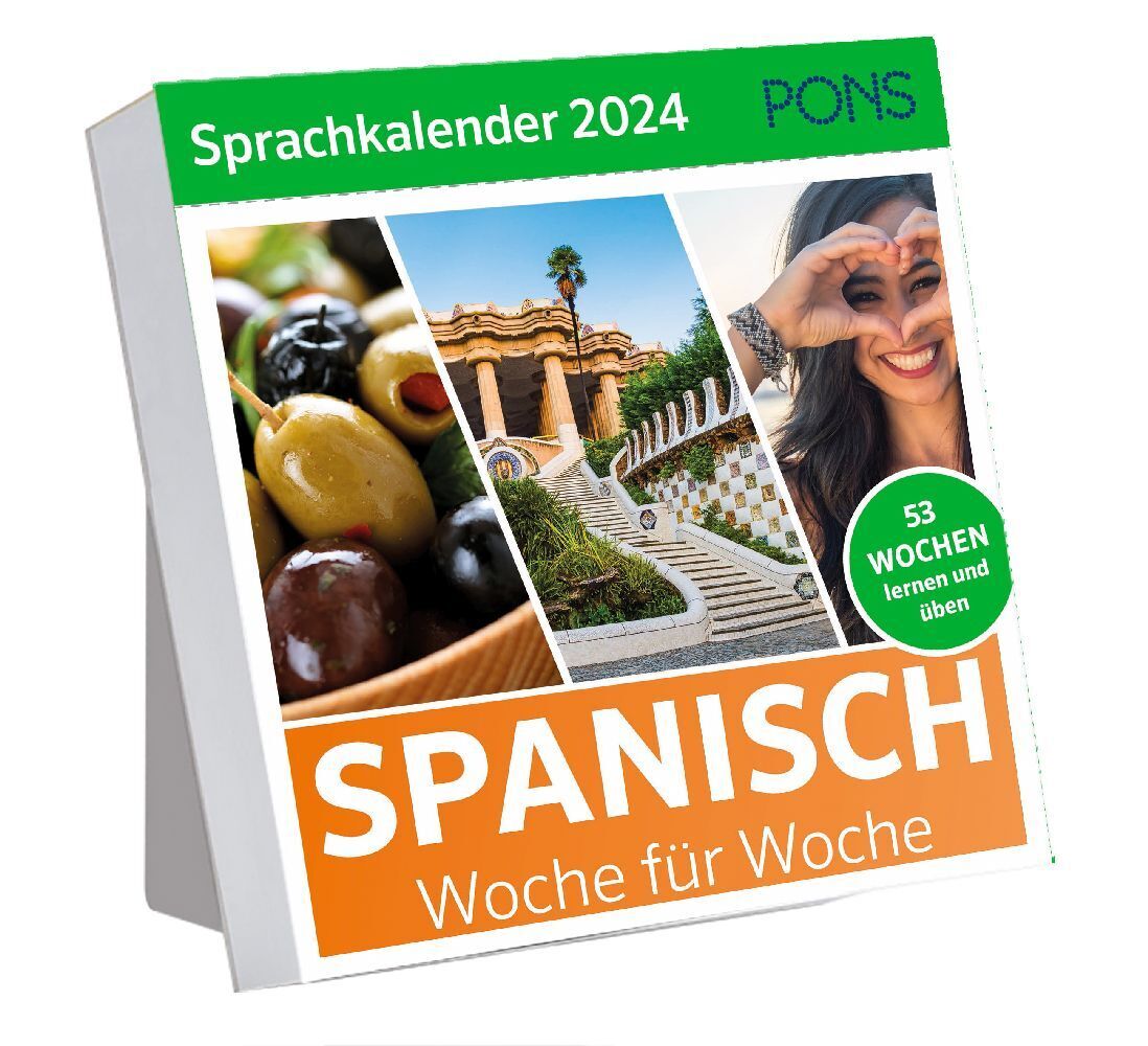 Bild: 9783125624870 | PONS Sprachkalender 2024 Spanisch | Woche für Woche | Taschenbuch