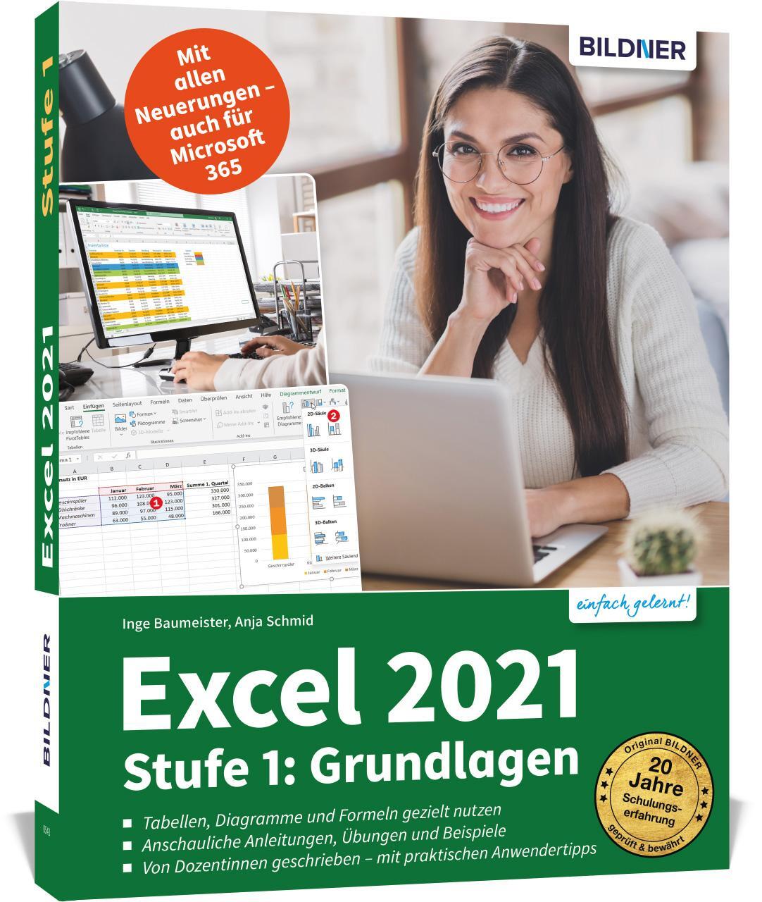 Cover: 9783832805197 | Excel 2021 - Stufe 1: Grundlagen | Anja Schmid (u. a.) | Taschenbuch