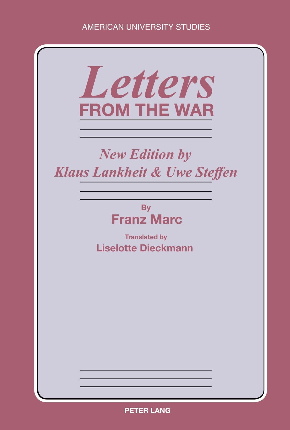 Cover: 9780820415888 | Letters from the War | Beate Goree | Buch | Englisch | 1992