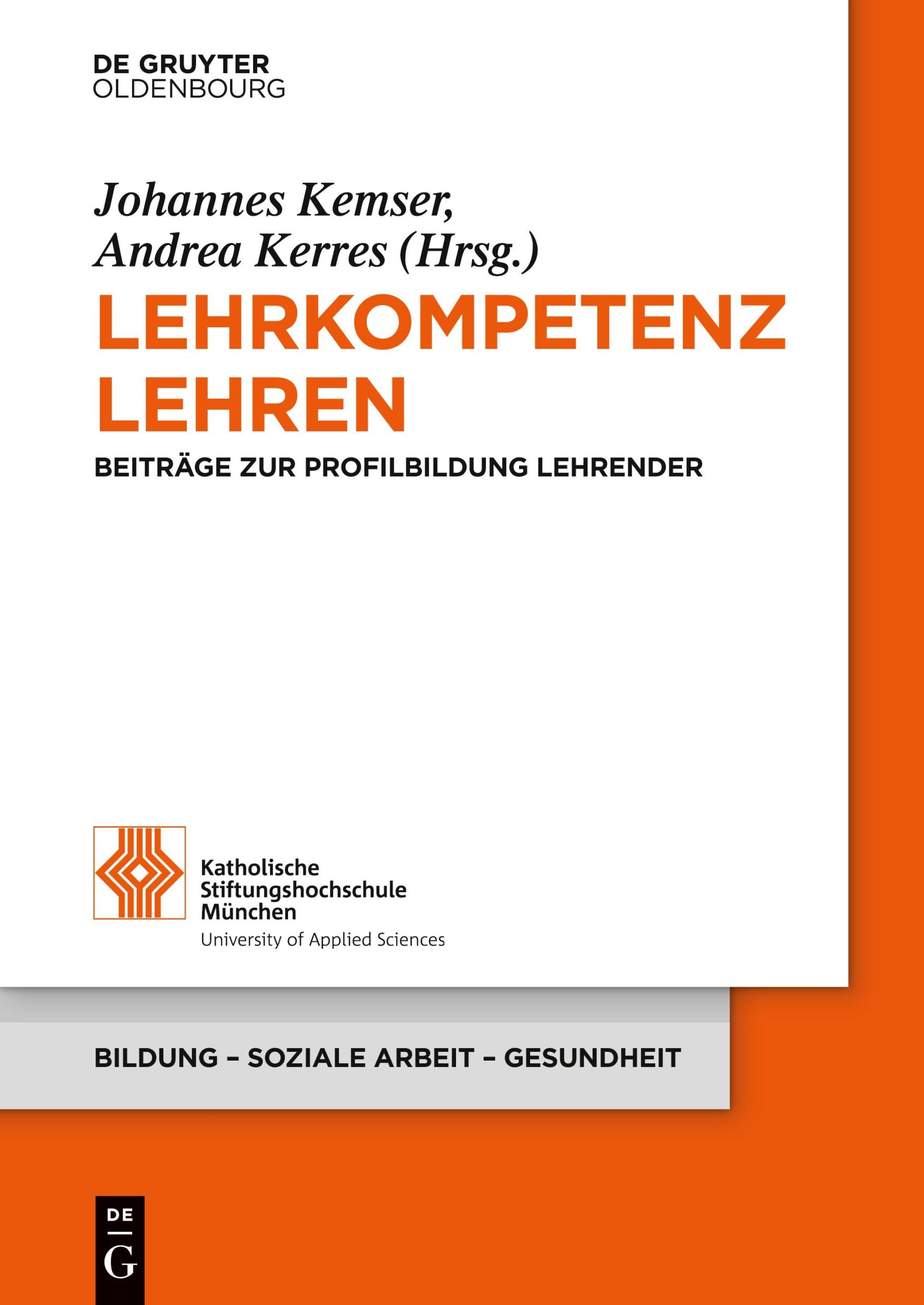 Cover: 9783110500691 | Lehrkompetenz lehren | Beiträge zur Profilbildung Lehrender | Buch