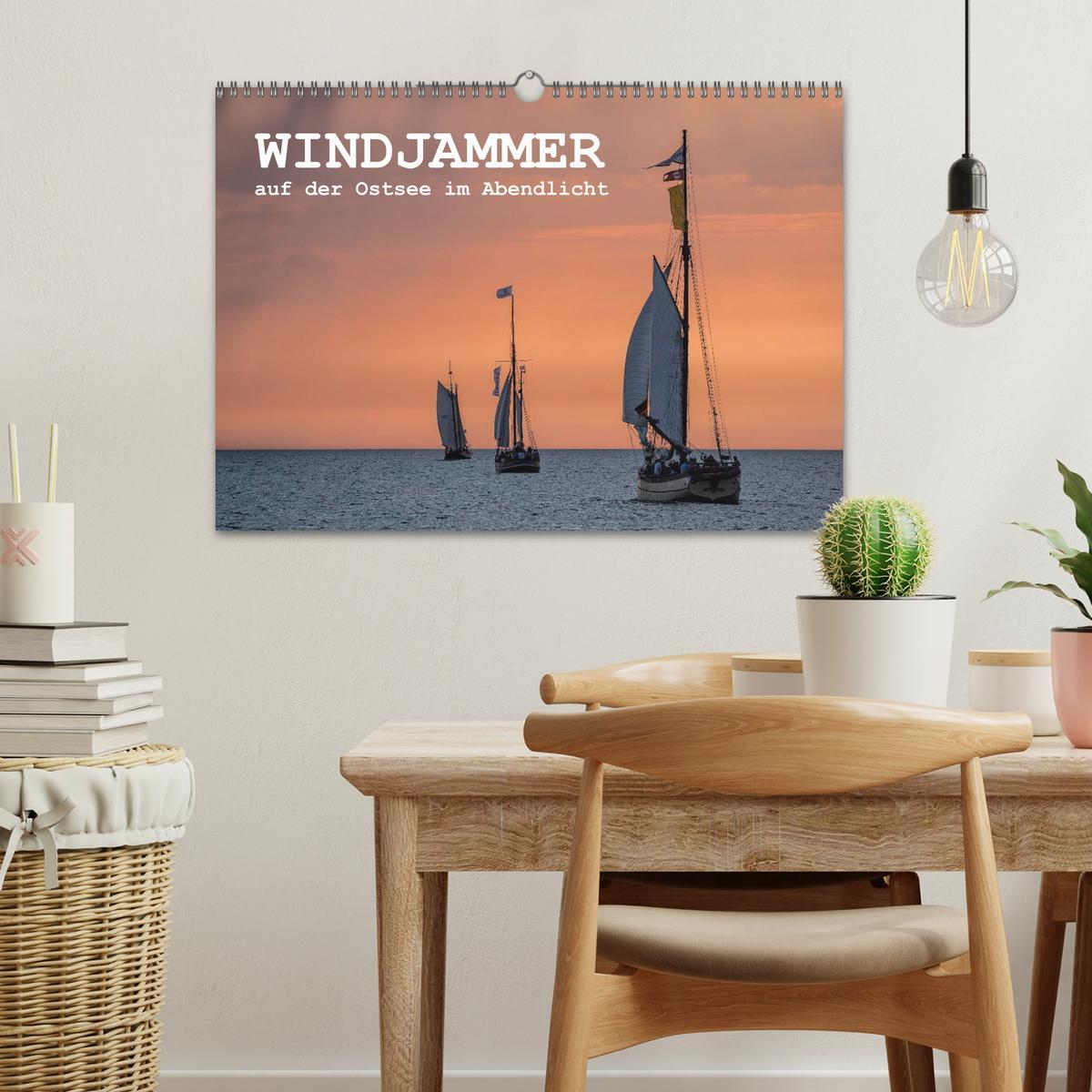 Bild: 9783435581436 | Windjammer auf der Ostsee im Abendlicht (Wandkalender 2025 DIN A3...