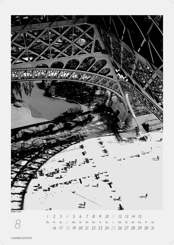 Bild: 9789918620326 | Paris schwarz-weiss 2024 S 29x21cm | H.W. Schawe | Kalender | 14 S.