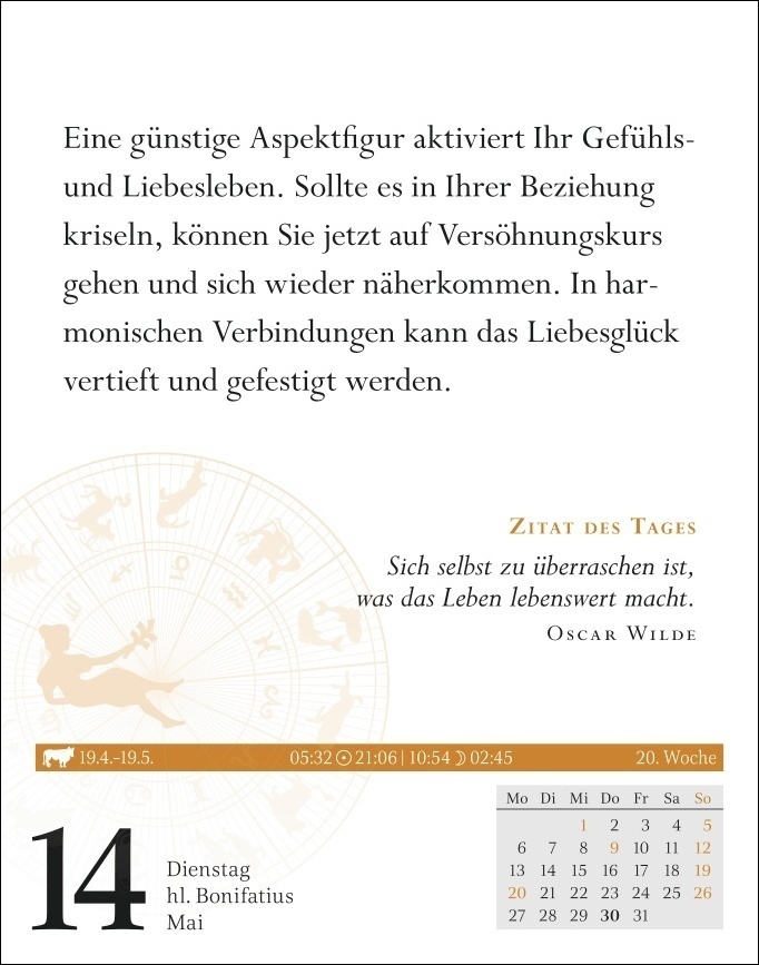 Bild: 9783840031380 | Jungfrau Sternzeichenkalender 2024: Tagesabreißkalender....
