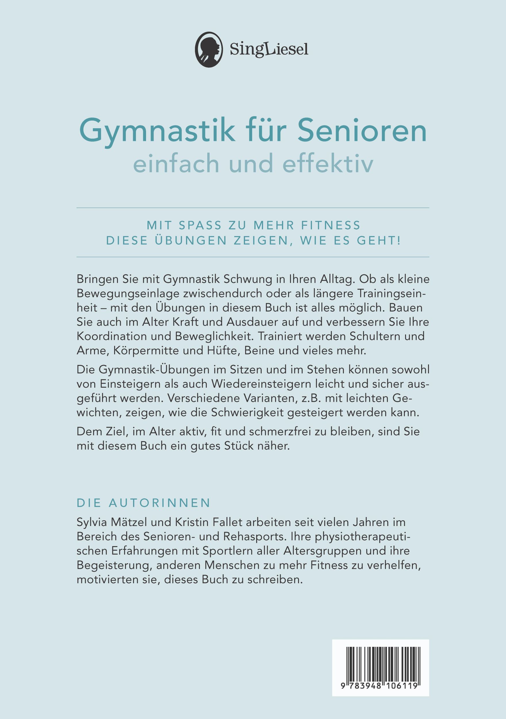 Bild: 9783948106119 | Gymnastik für Senioren. Mit Spaß zu mehr Fitness. | Mätzel (u. a.)