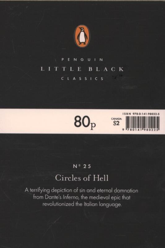 Rückseite: 9780141980225 | Circles of Hell | Dante | Taschenbuch | Penguin Little Black Classics