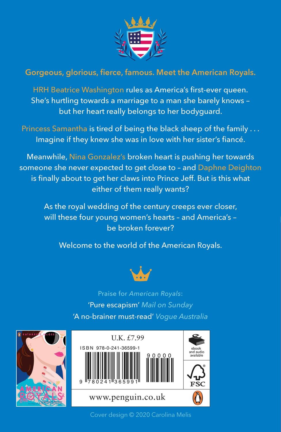 Rückseite: 9780241365991 | American Royals 02. Majesty | Katharine McGee | Taschenbuch | VIII