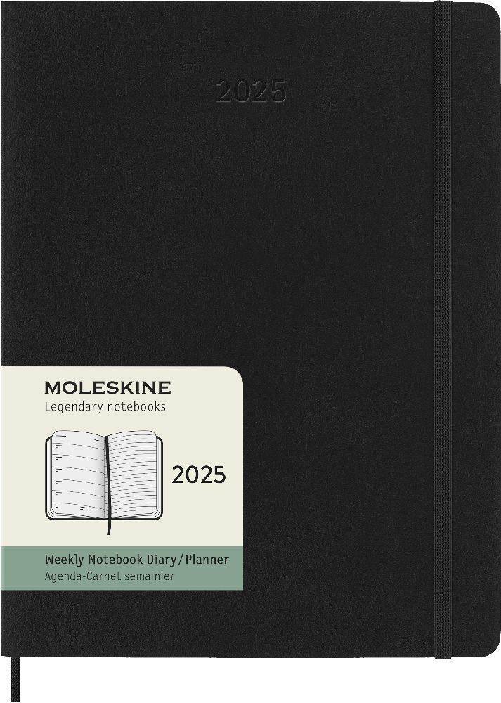 Bild: 8056999270438 | Moleskine 12 Monate Wochen Notizkalender 2025, XL, 1 Wo = 1 Seite,...