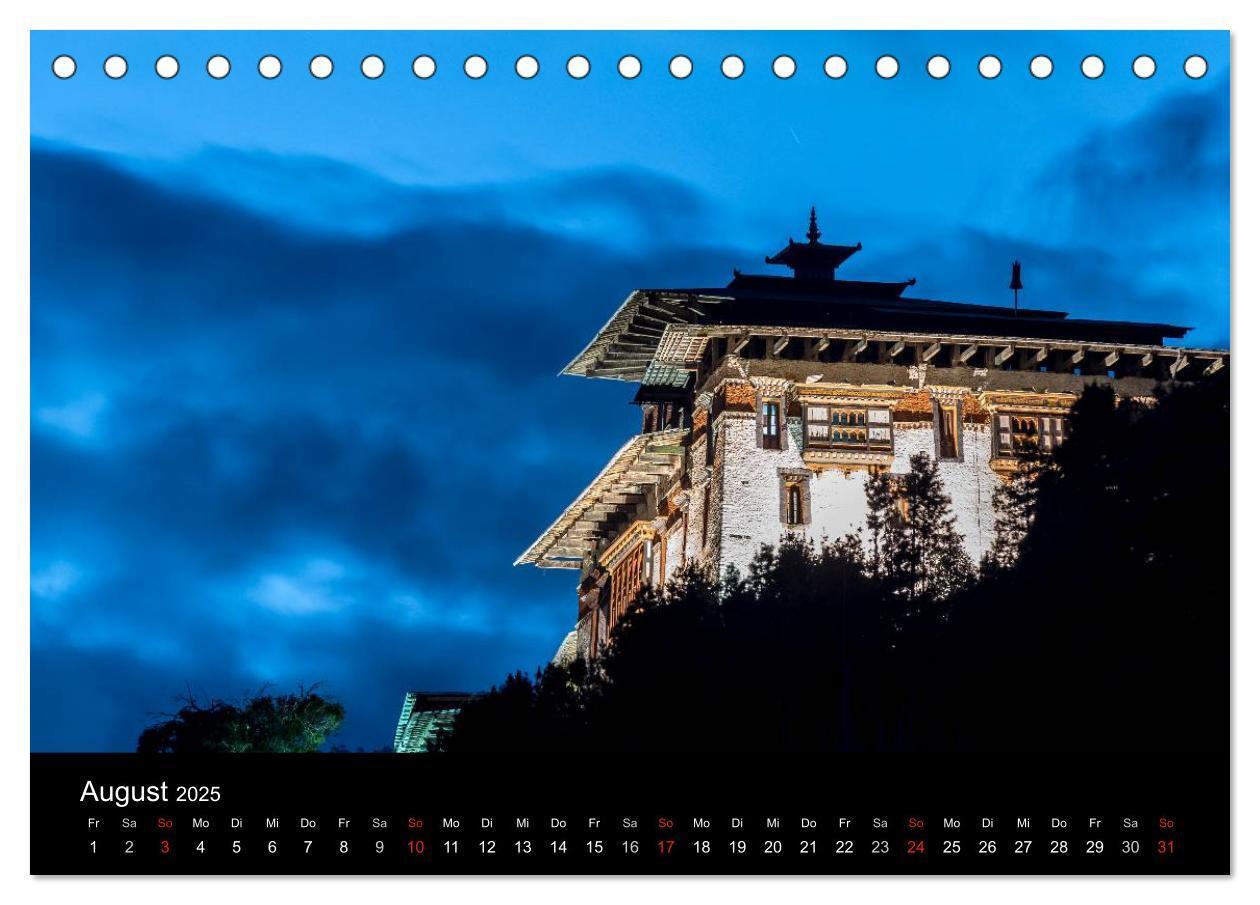 Bild: 9783435635740 | Bhutan - Reise durch das Land des Donnerdrachens (Tischkalender...