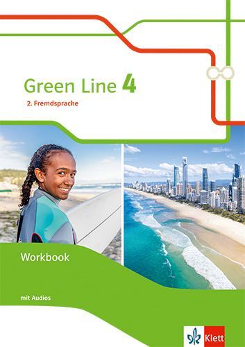 Cover: 9783128130453 | Green Line 4. Ausgabe 2. Fremdsprache | Workbook mit Audios Klasse 9