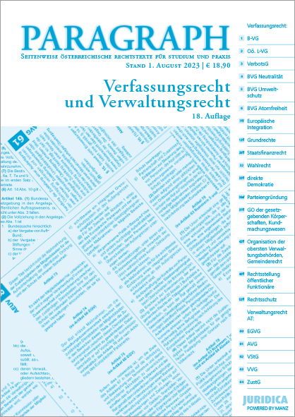 Cover: 9783214253356 | Paragraph - Verfassungs- und Verwaltungsrecht | Leitl-Staudinger