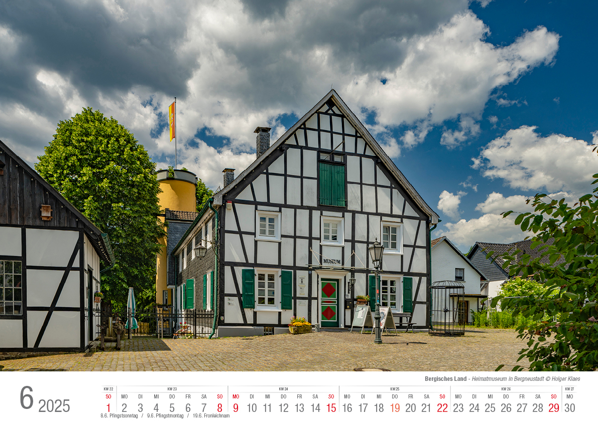 Bild: 9783965352209 | Bergisches Land 2025 Bildkalender A3 quer, spiralgebunden | Klaes