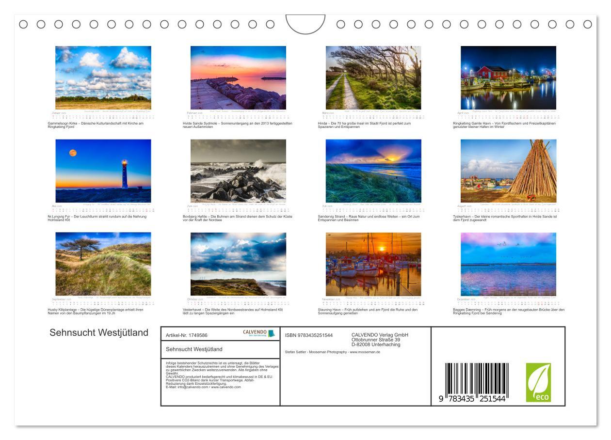 Bild: 9783435251544 | Sehnsucht Westjütland (Wandkalender 2025 DIN A4 quer), CALVENDO...