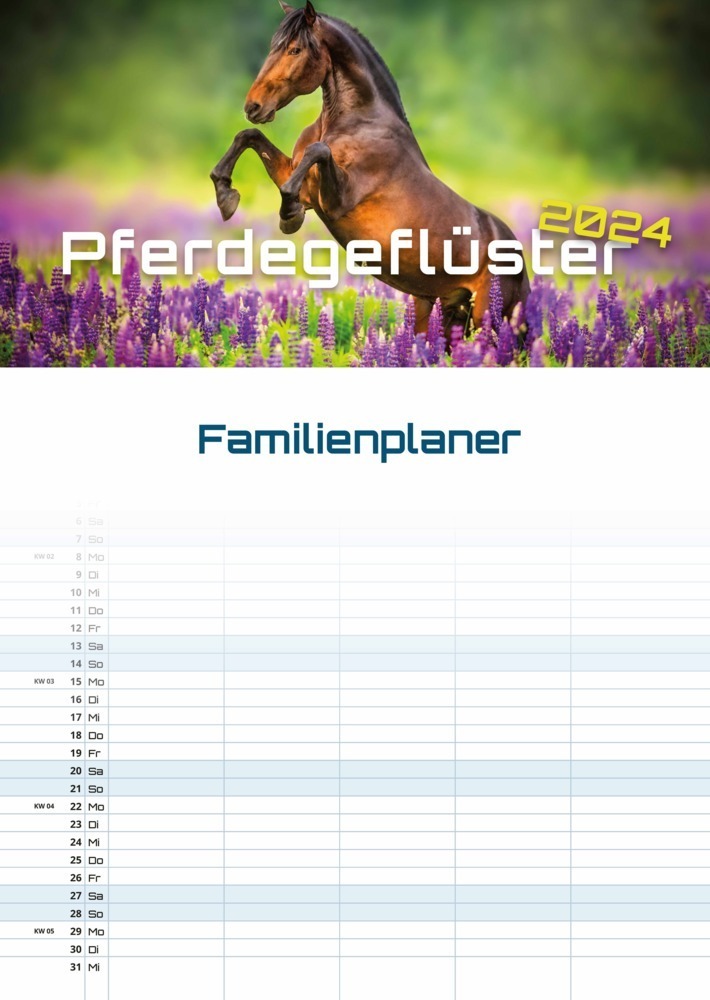 Cover: 9783986732691 | Pferdegeflüster - Der Pferdekalender - 2024 - Kalender DIN A3...
