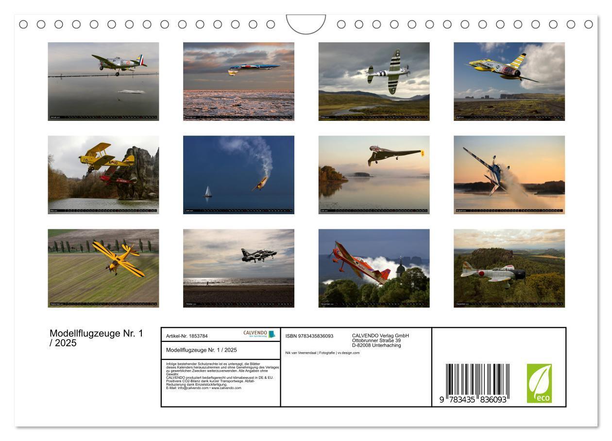 Bild: 9783435836093 | Modellflugzeuge Nr. 1 / 2025 (Wandkalender 2025 DIN A4 quer),...