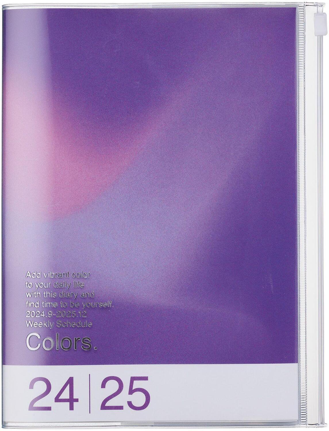 Cover: 4550045128062 | MARK'S 2024/2025 Taschenkalender A5 vertikal, Gradient // Purple