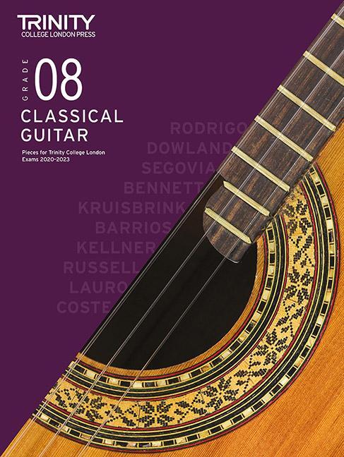 Cover: 9780857368386 | Trinity College London Guitar Exam Pieces 2020-2023: Grade 8 | Buch
