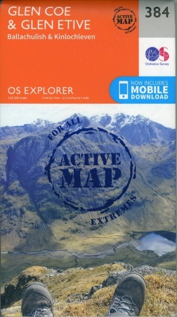 Cover: 9780319472507 | Glen Coe | Ordnance Survey | (Land-)Karte | OS Explorer Active Map
