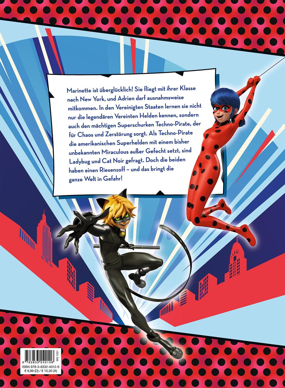 Rückseite: 9783833240126 | Miraculous: Ladybug und Cat Noir in New York | Geschichtenbuch | Weber