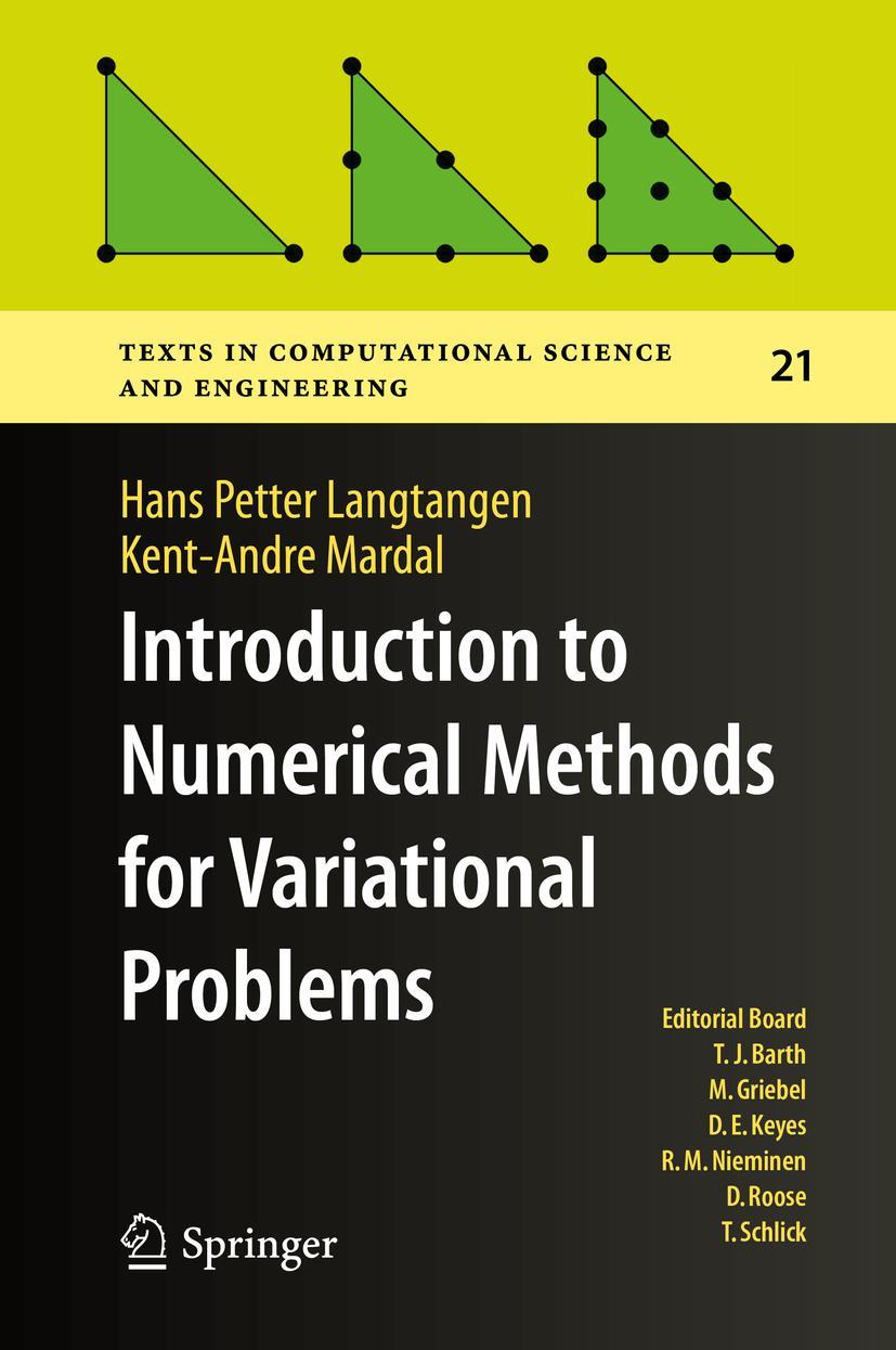 Cover: 9783030237875 | Introduction to Numerical Methods for Variational Problems | Buch