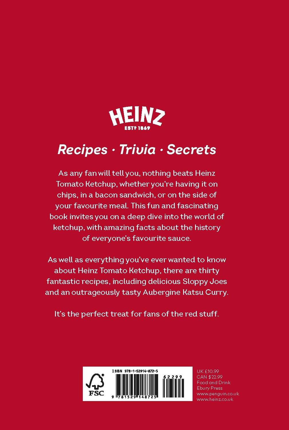 Rückseite: 9781529148725 | The Heinz Tomato Ketchup Book | H.J. Heinz Foods UK Limited | Buch