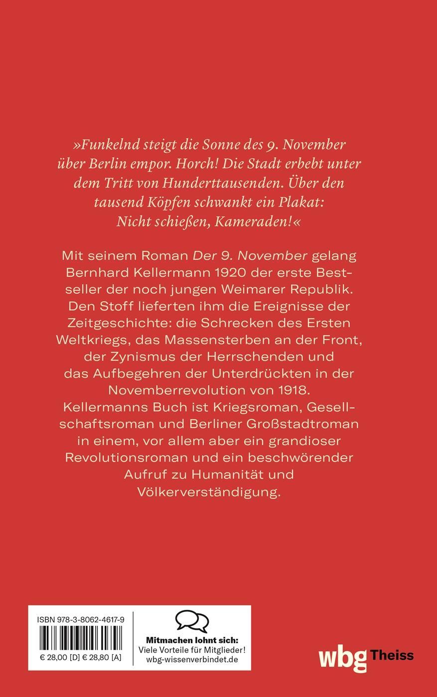 Rückseite: 9783806246179 | Der 9. November | Roman | Bernhard Kellermann | Buch | Lesebändchen