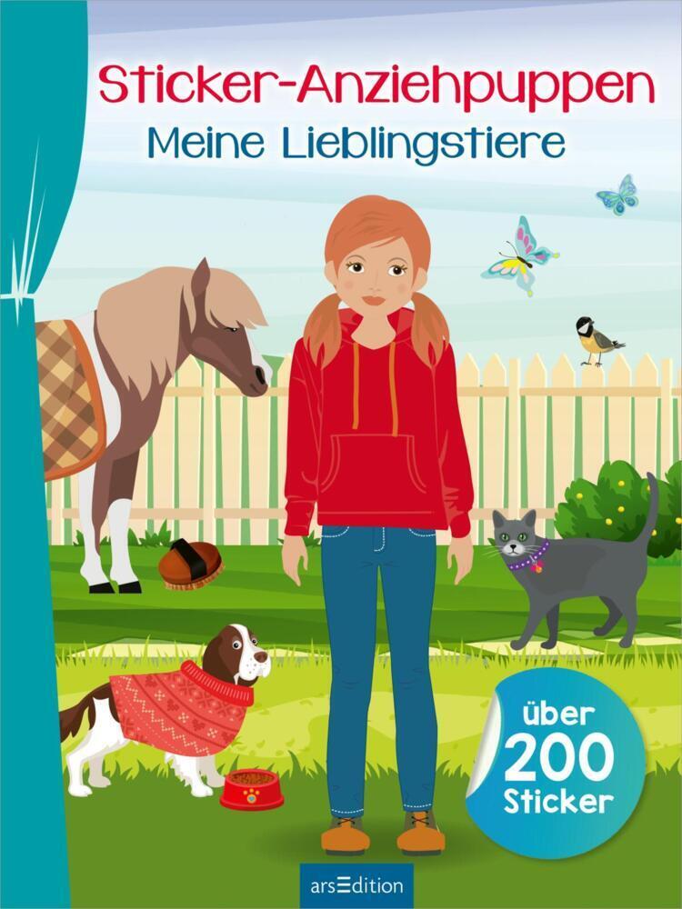 Cover: 9783845849133 | Sticker-Anziehpuppen - Meine Lieblingstiere | Über 200 Sticker | Buch