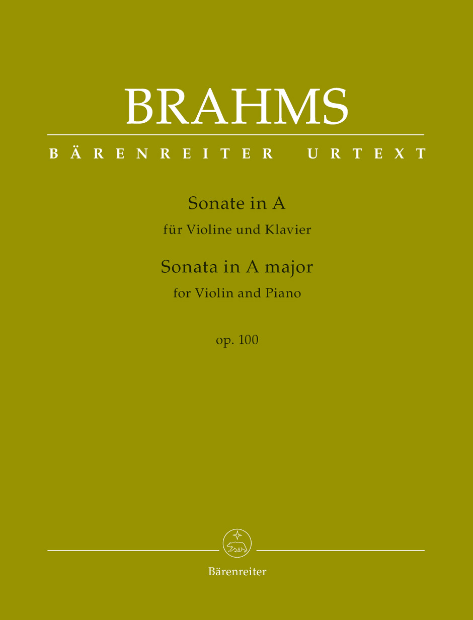 Cover: 9790006544325 | Sonata in A major for Violin and Piano op. 100 | Bärenreiter Verlag