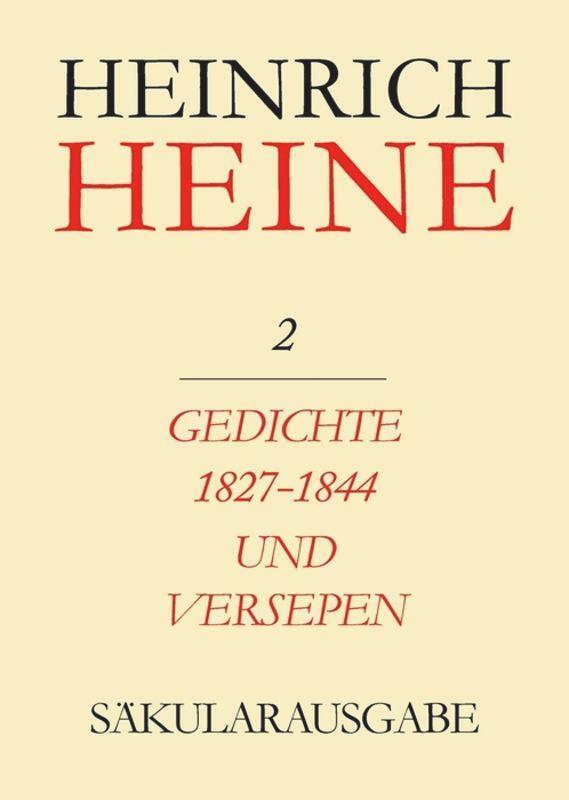 Cover: 9783050014364 | Gedichte 1827-1844 und Versepen | Hans Böhm (u. a.) | Buch | Band 2