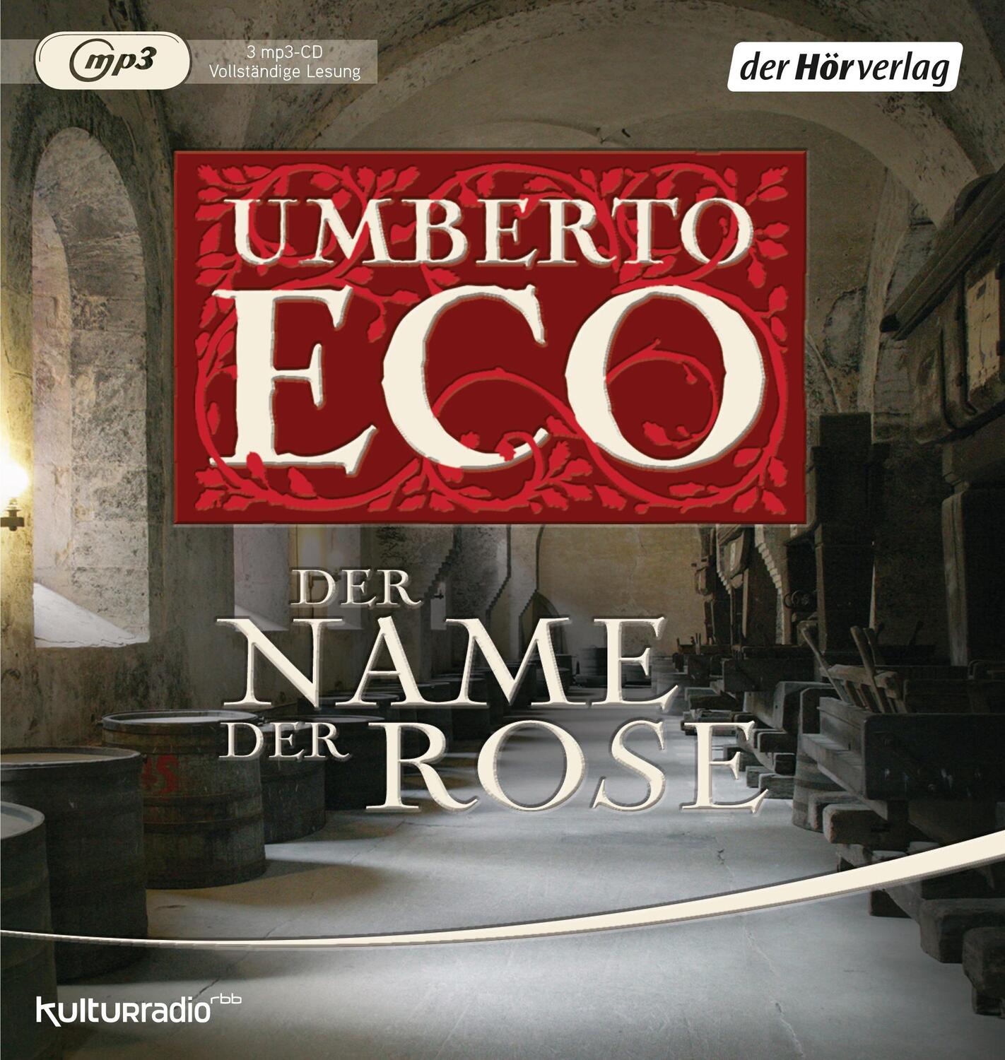 Cover: 9783844523867 | Der Name der Rose | Umberto Eco | MP3 | 3 | Deutsch | 2016