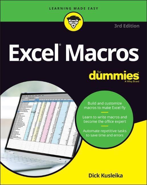 Cover: 9781119844433 | Excel Macros For Dummies | Dick Kusleika | Taschenbuch | For Dummies