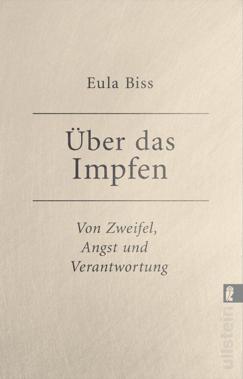 Cover: 9783548067353 | Über das Impfen | Eula Biss | Taschenbuch | 240 S. | Deutsch | 2022