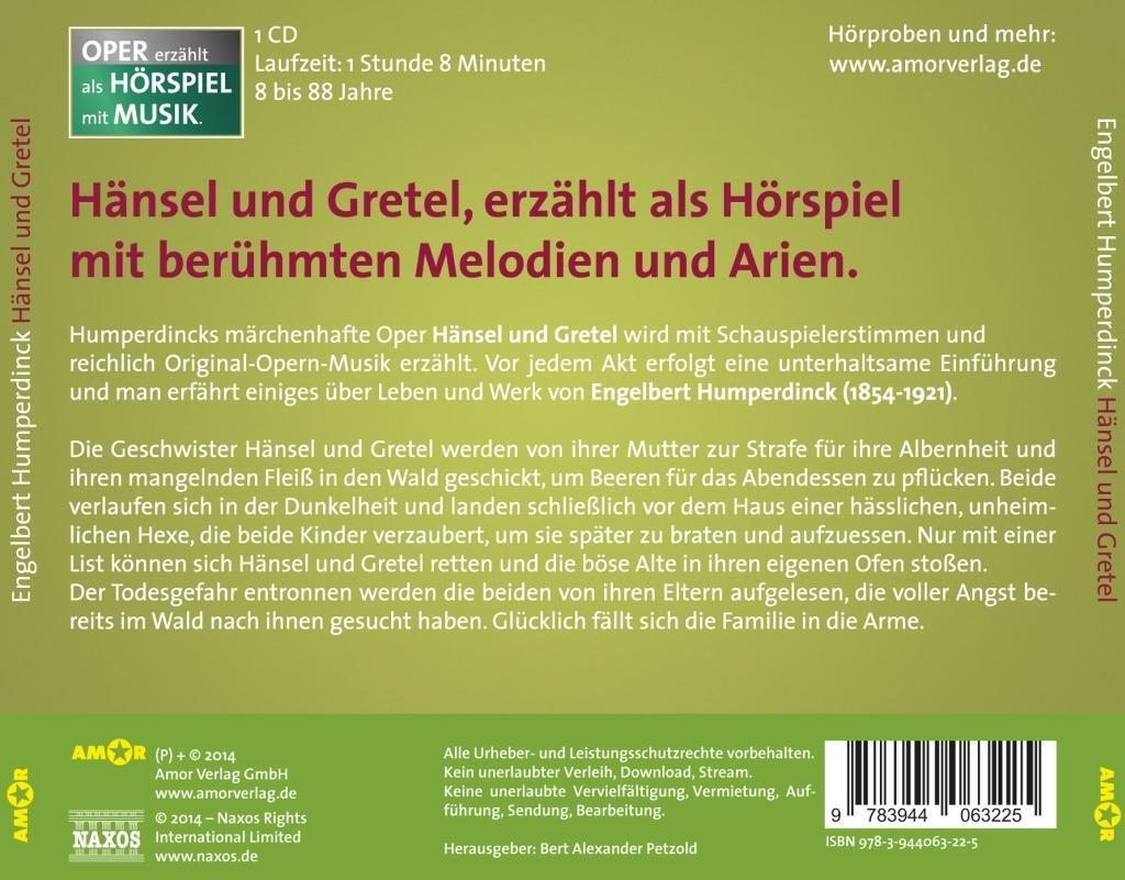 Bild: 9783944063225 | Humperdinck: Hänsel und Gretel | Zamperoni/Hof/Mehlinger | Audio-CD