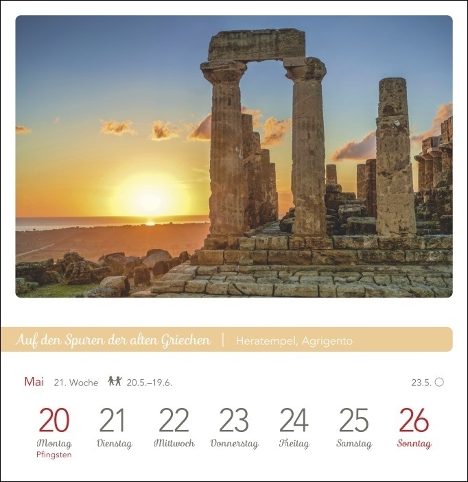 Bild: 9783840032684 | Das Glück liegt in Italien Postkartenkalender 2024. Wochen-Kalender...