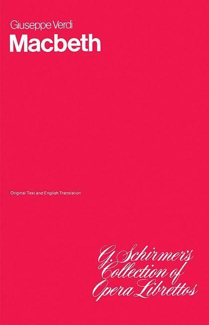 Cover: 9780793553907 | Macbeth: Libretto | Taschenbuch | Englisch | 1986 | G SCHIRMER