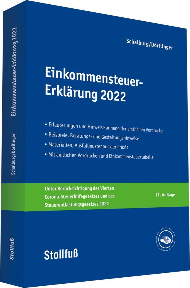 Cover: 9783083637226 | Einkommensteuer-Erklärung 2022 | Martin Schalburg (u. a.) | Buch