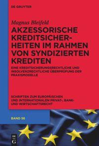 Cover: 9783110443356 | Akzessorische Kreditsicherheiten im Rahmen von syndizierten Krediten